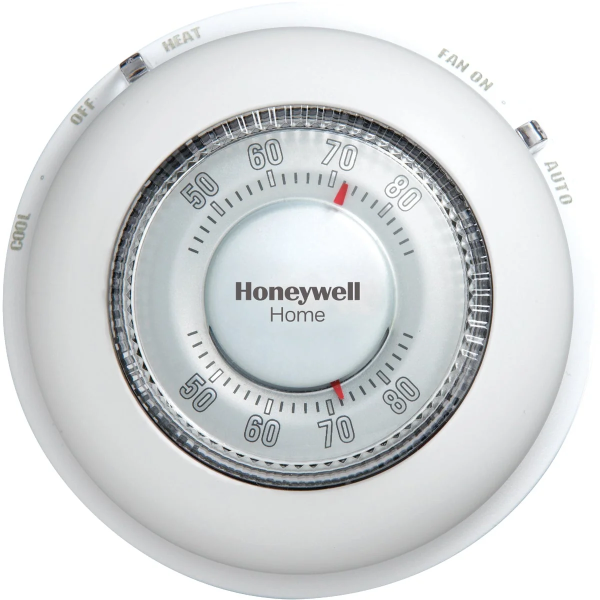 Expertly Made Honeywell Home Heat or Cool Off White Round Wall Thermostat Natural