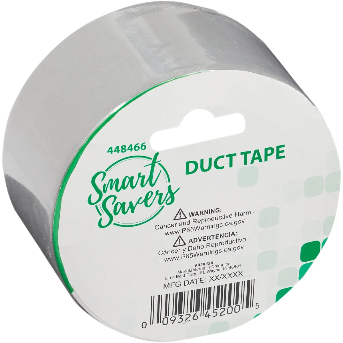 Reusable Smart Savers 2 In. x 10 Yd. Duct Tape Silver Superior
