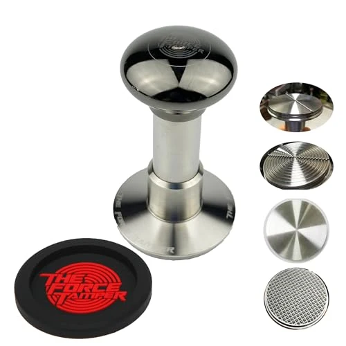 Innovative 58.50mm Tri Distribute Set Black Mirror Jellyfish AL Handle Coffee Tamper Safe