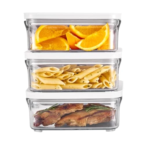 Dependable Premium Airtight Food Storage Container. Meal Prep 0.85qt 3pc 3 Count Elegant