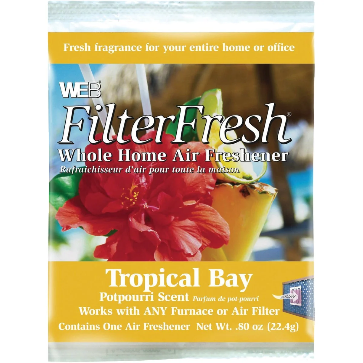Original Web FilterFresh Furnace Air Freshener Tropical Bay Versatile