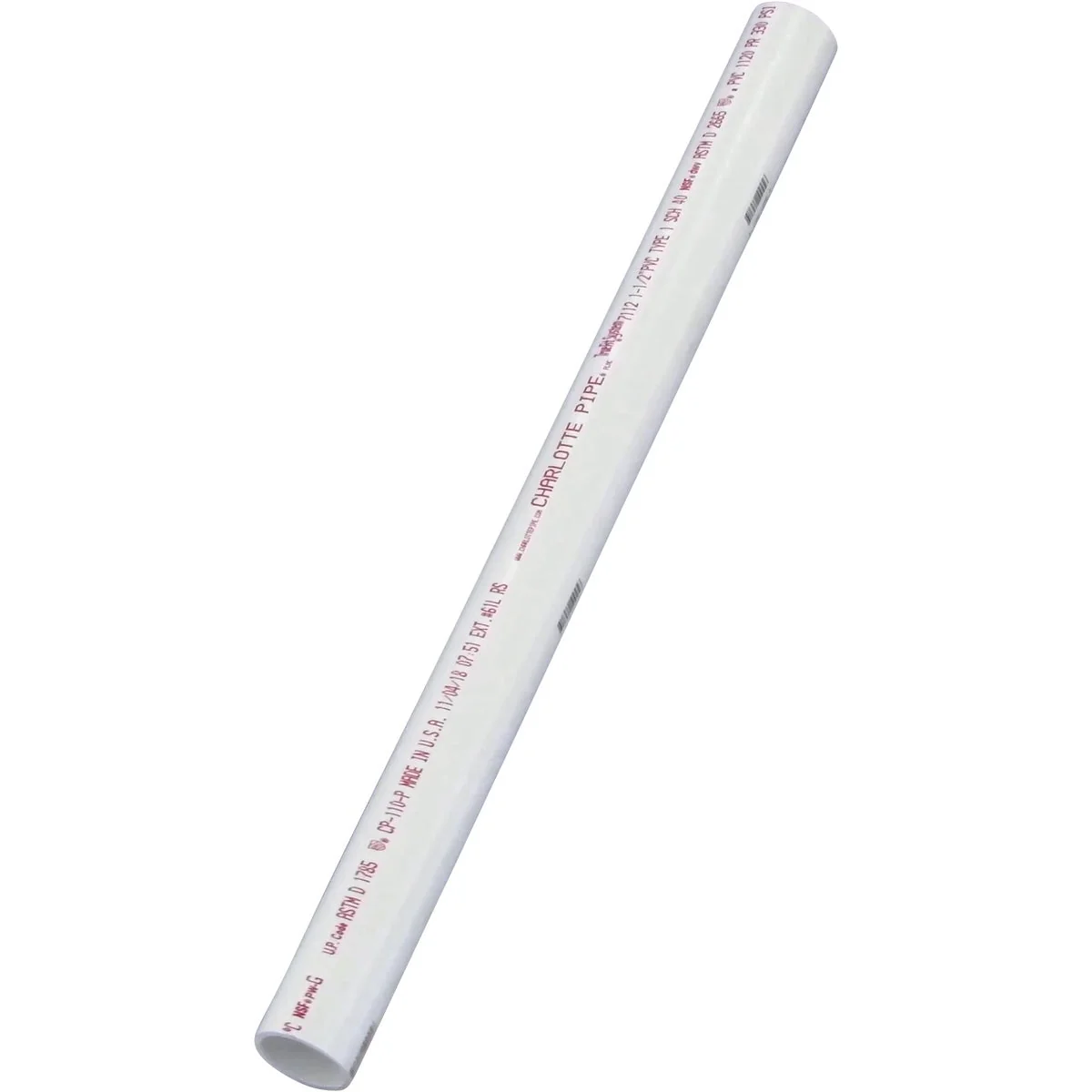 Elegant Charlotte Pipe 1-1 2 In. x 2 Ft. Schedule 40 PVC-DWV Cellular Core Pipe Fashionable