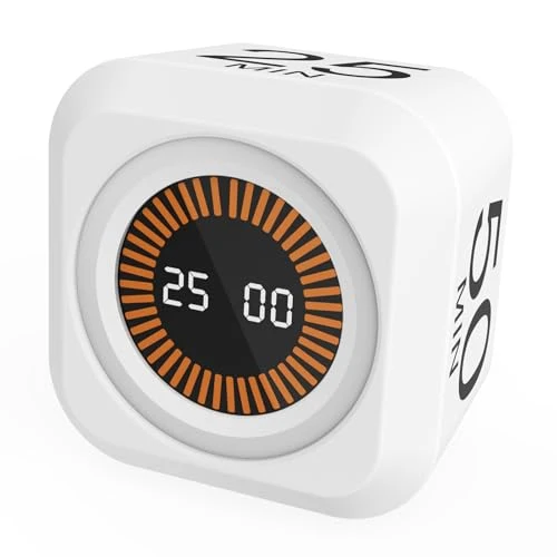 Artisan Rotating Cube Visual Countdown Timer 5 Casual