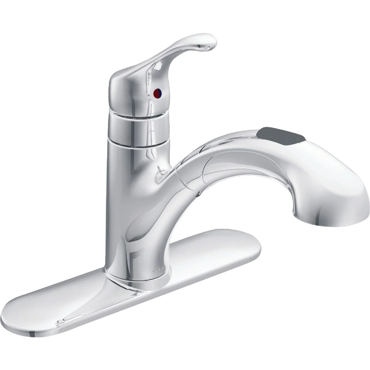 Trusted Moen Renzo Single Handle Lever Pull-Out Kitchen Faucet Chrome Selected