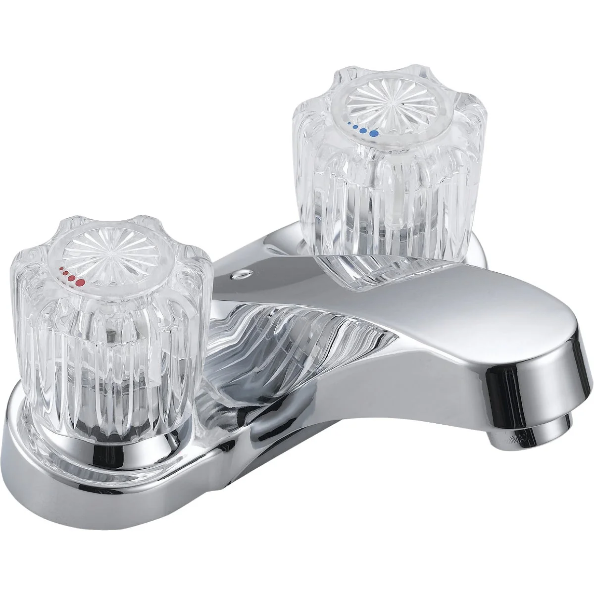Quality Home Impressions Chrome 2-Handle Knob 4 In. Centerset Bathroom Faucet Official