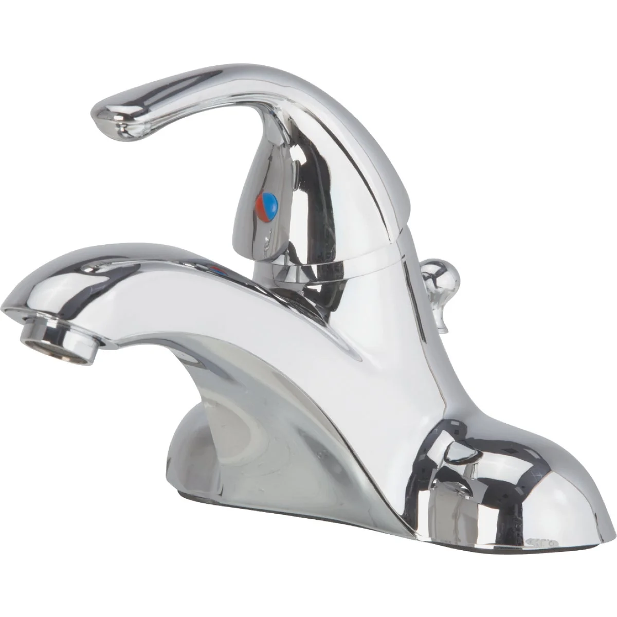 Breathable Home Impressions Chrome 1-Handle Lever 4 In. Centerset Bathroom Faucet with Pop-Up Advanced
