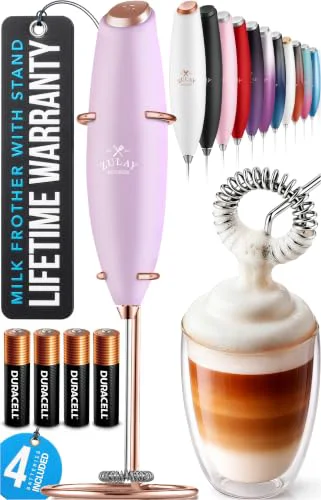 Breathable Powerful Milk Frother Wand With Duracell Batteries Long-Lasting