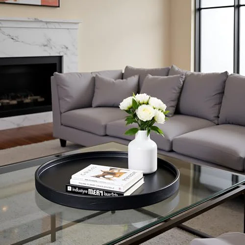 Professional 20 Inch Round Ottoman Tray User-Friendly