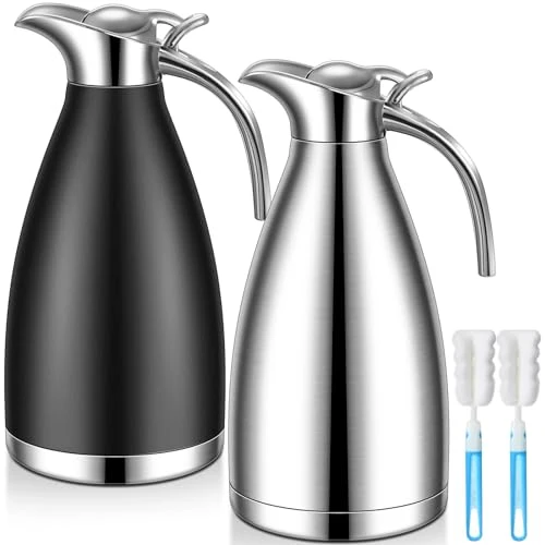 Pure 2 Pcs 68oz Thermal Coffee Carafe for Keeping Hot 2 Count Lightweight