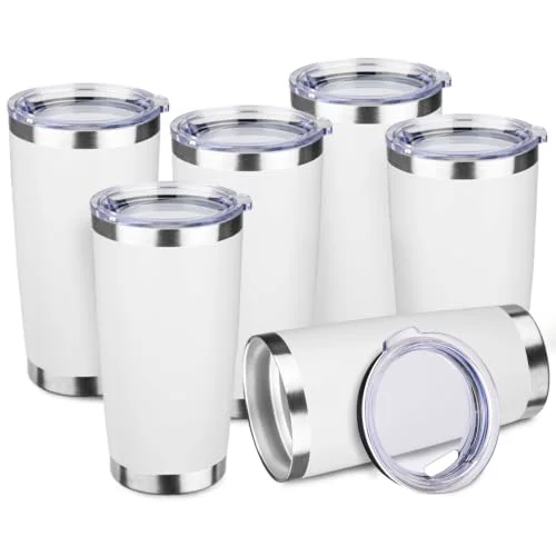 Elegant 6 Pack 20oz Stainless Steel Travel Coffee Tumbler Efficient