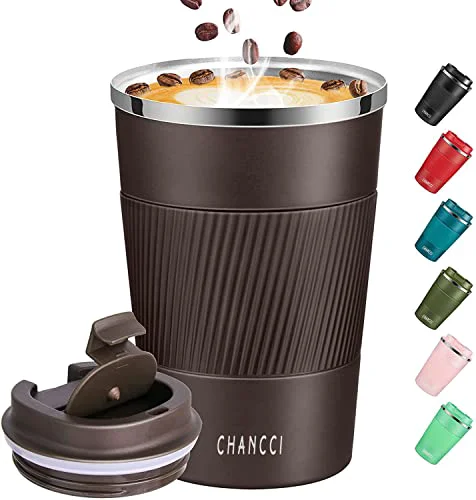Official Travel Coffee Mug Spill Proof Leakproof 12 oz Insulated Coffee Mug with Screw Lid High-Performance