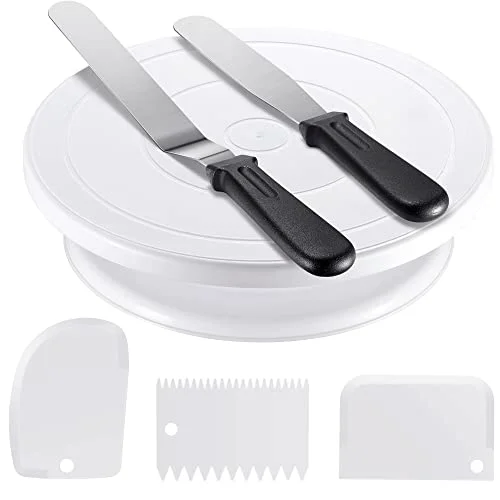 Versatile Cake Decorating Kit with Turntable Baking Supplies for Beginner Pros Top-Quality