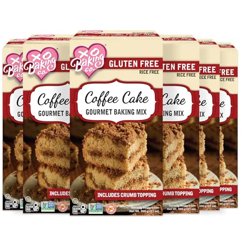 Optimized Gluten Coffee Cake Gourmet Baking Mix with Crumb Topping Non Original