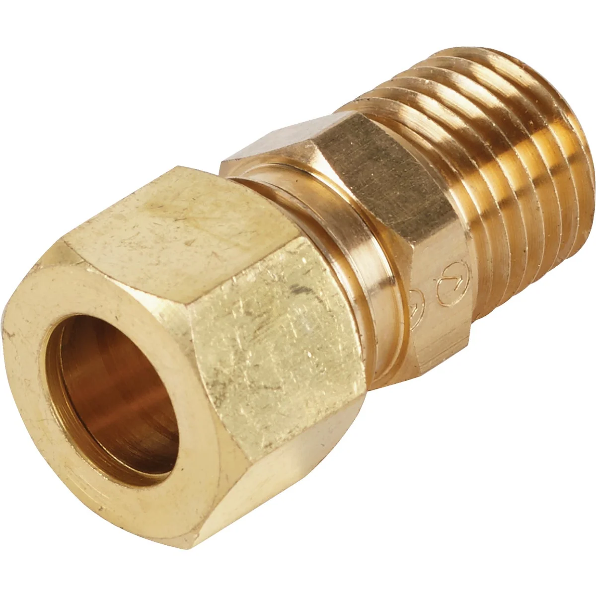 Contemporary Do it 3 8 In. x 1 4 In. Brass Male Union Compression Adapter Effective