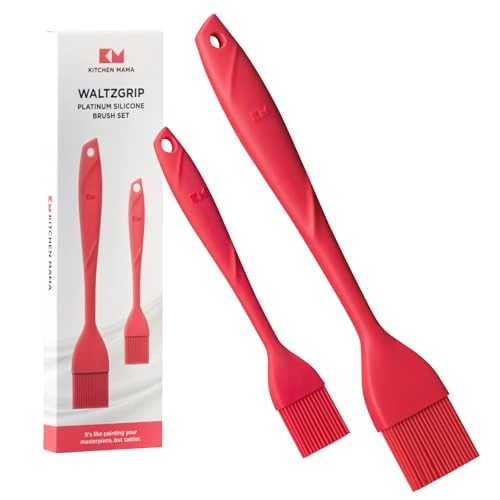 Artisan WaltzGrip Platinum Silicone Basting Pastry Brush 2 Count High-Quality