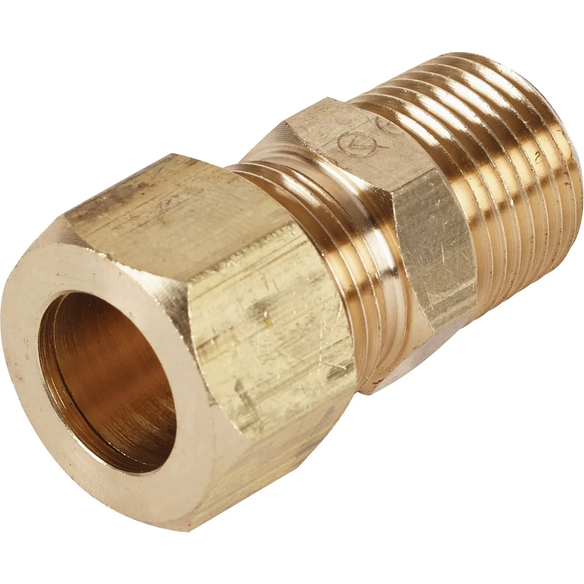 Detailed Do it 1 2 In. x 3 8 In. Brass Male Union Compression Adapter Prestigious