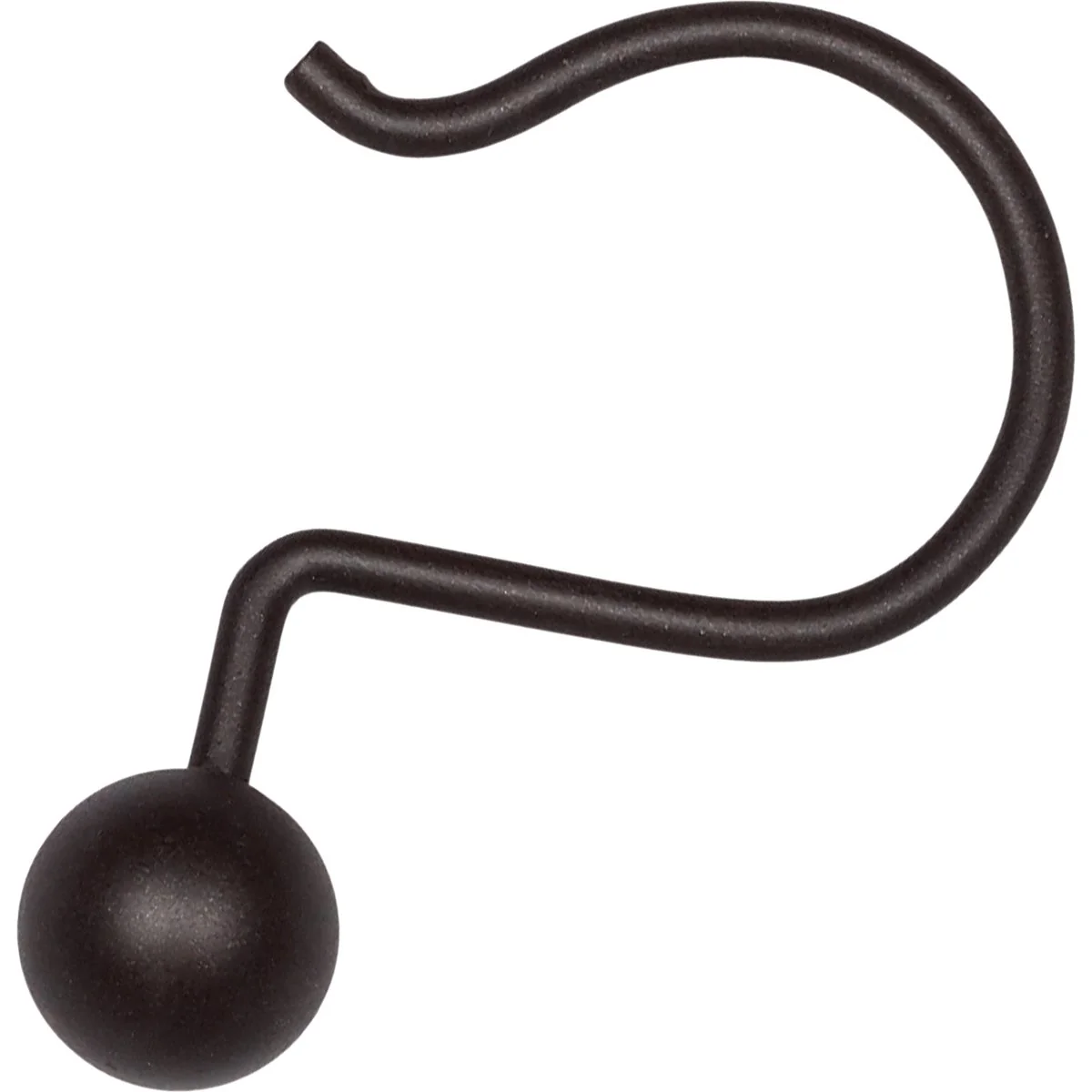 Premium Zenna Home Bronze Finished Aluminum Shower Curtain Ball Hook 12-Count Authentic