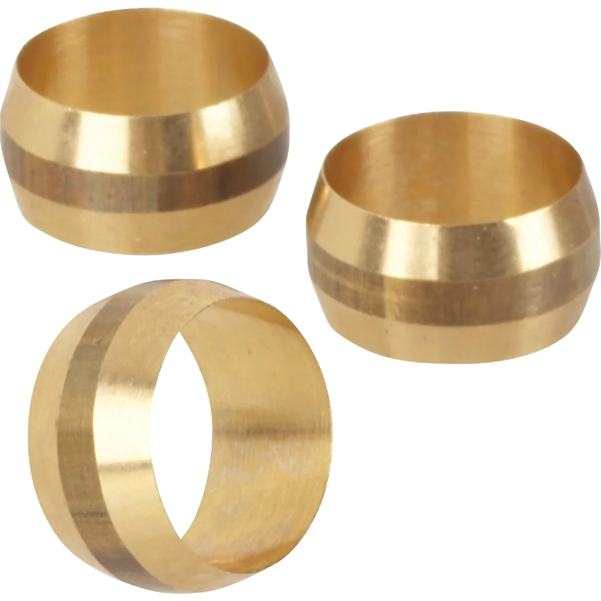 World-Class Do it 1 2 In. Brass Compression Sleeve 3-Pack Sophisticated