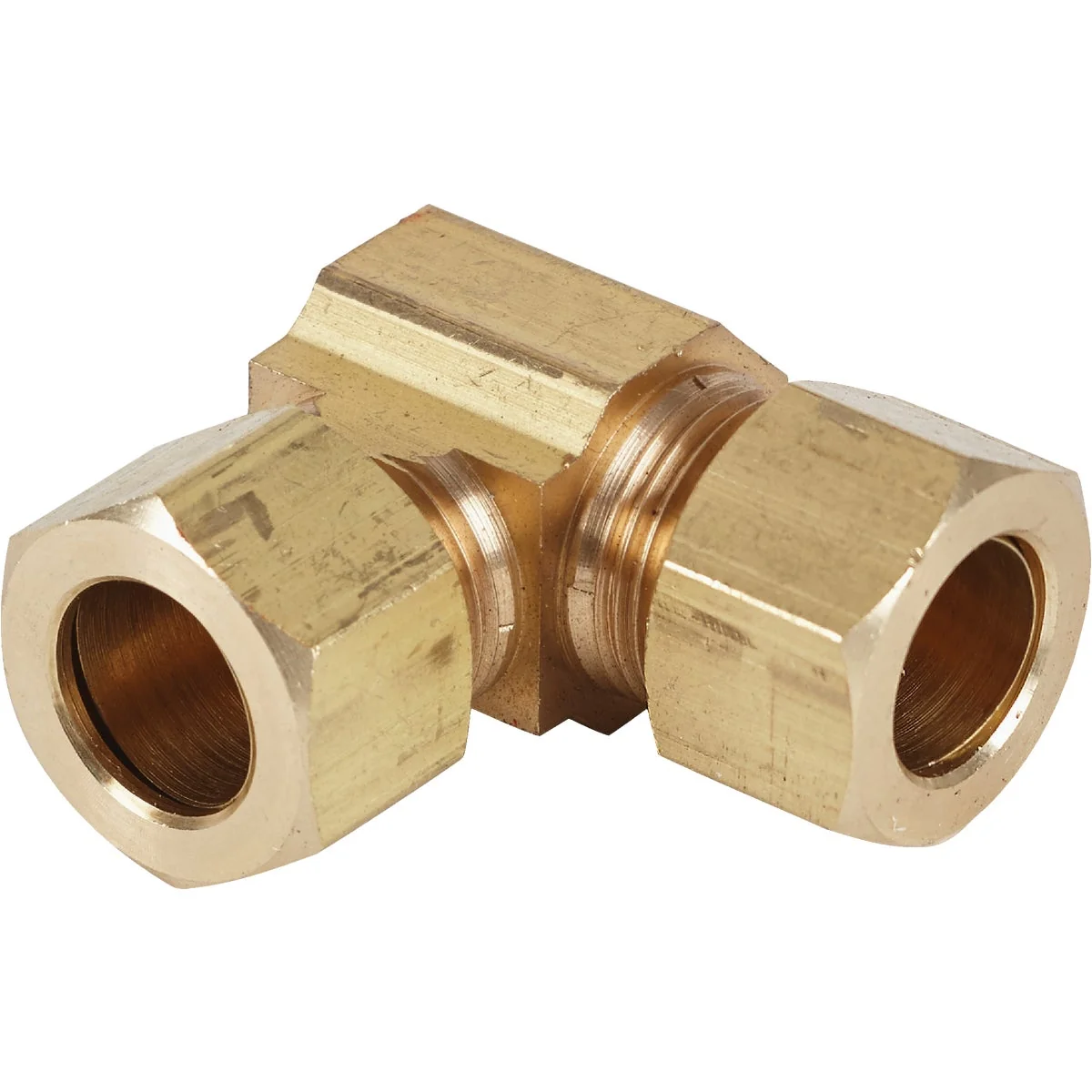 Relaxed Do it 1 2 In. 90 Deg. 2-Way Low Lead Compression Brass Elbow 1 4 Bend Powerful