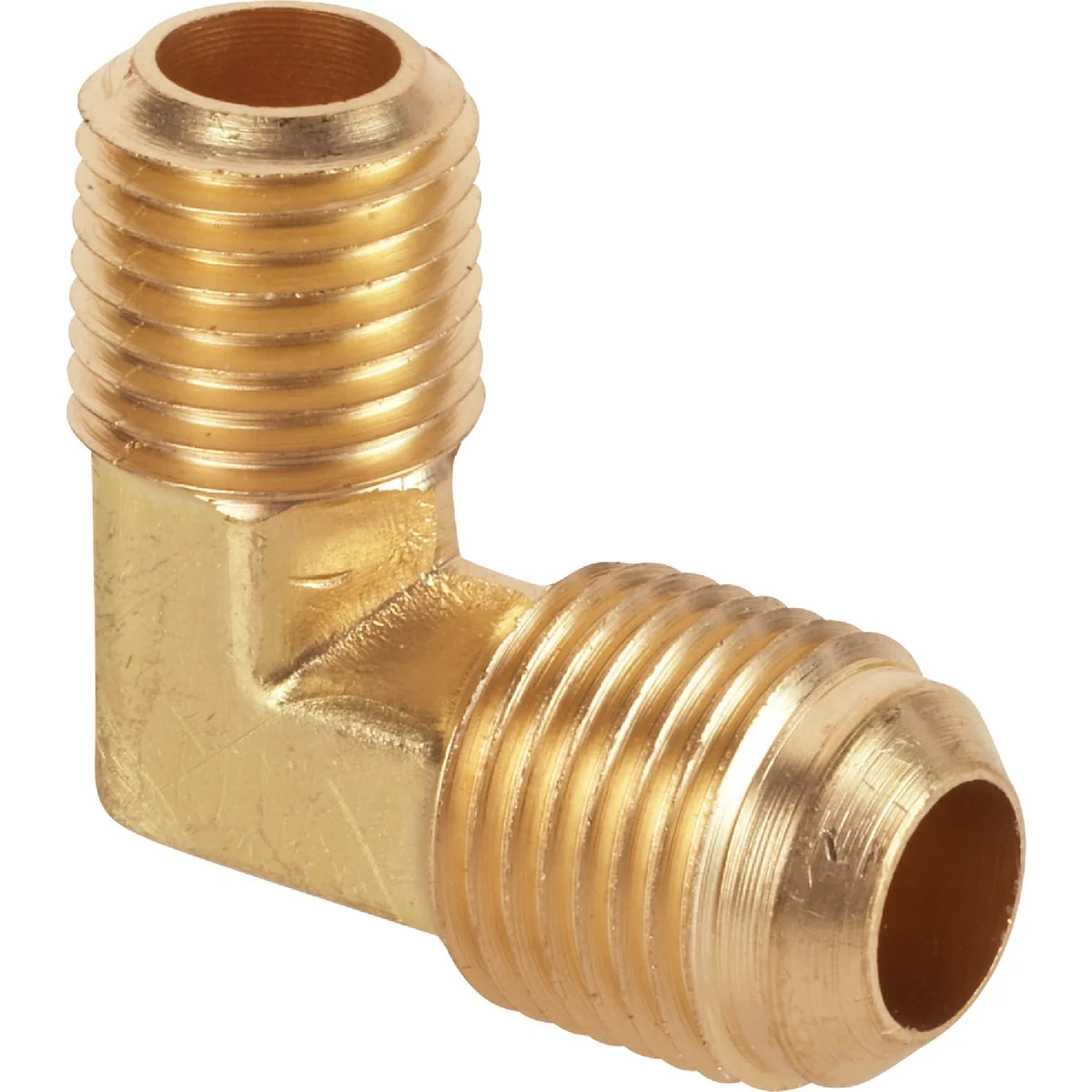Proven Do it 3 8 In. x 1 4 In. MIP 90 Deg. Flare Brass Elbow 1 4 Bend Safe