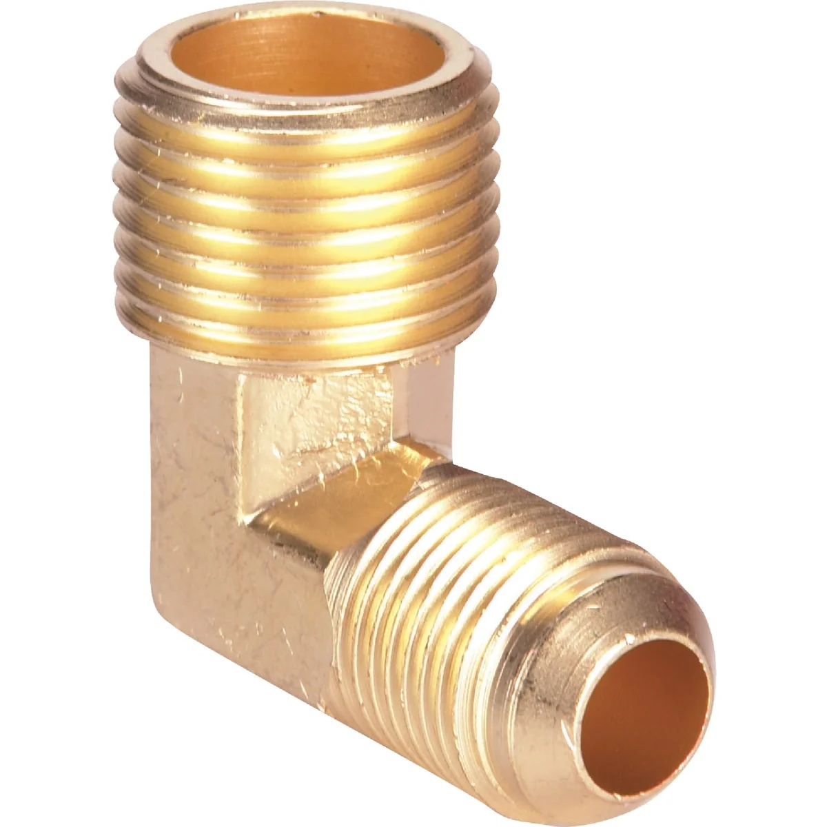 Modern Do it 3 8 In. x 1 2 In. MIP 90 Deg. Flare Brass Elbow 1 4 Bend Verified
