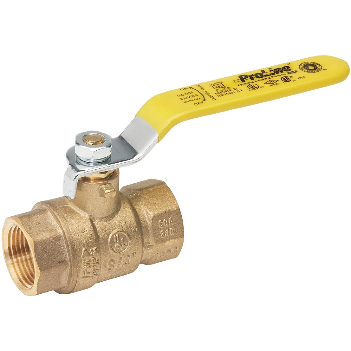 Fast ProLine 1 2 In. FIP Brass Full Port Ball Valve Responsible
