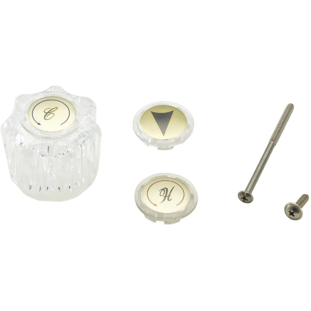 Pure Home Impressions Hot Cold Arrow Acrylic Handle Repair Kit Smooth
