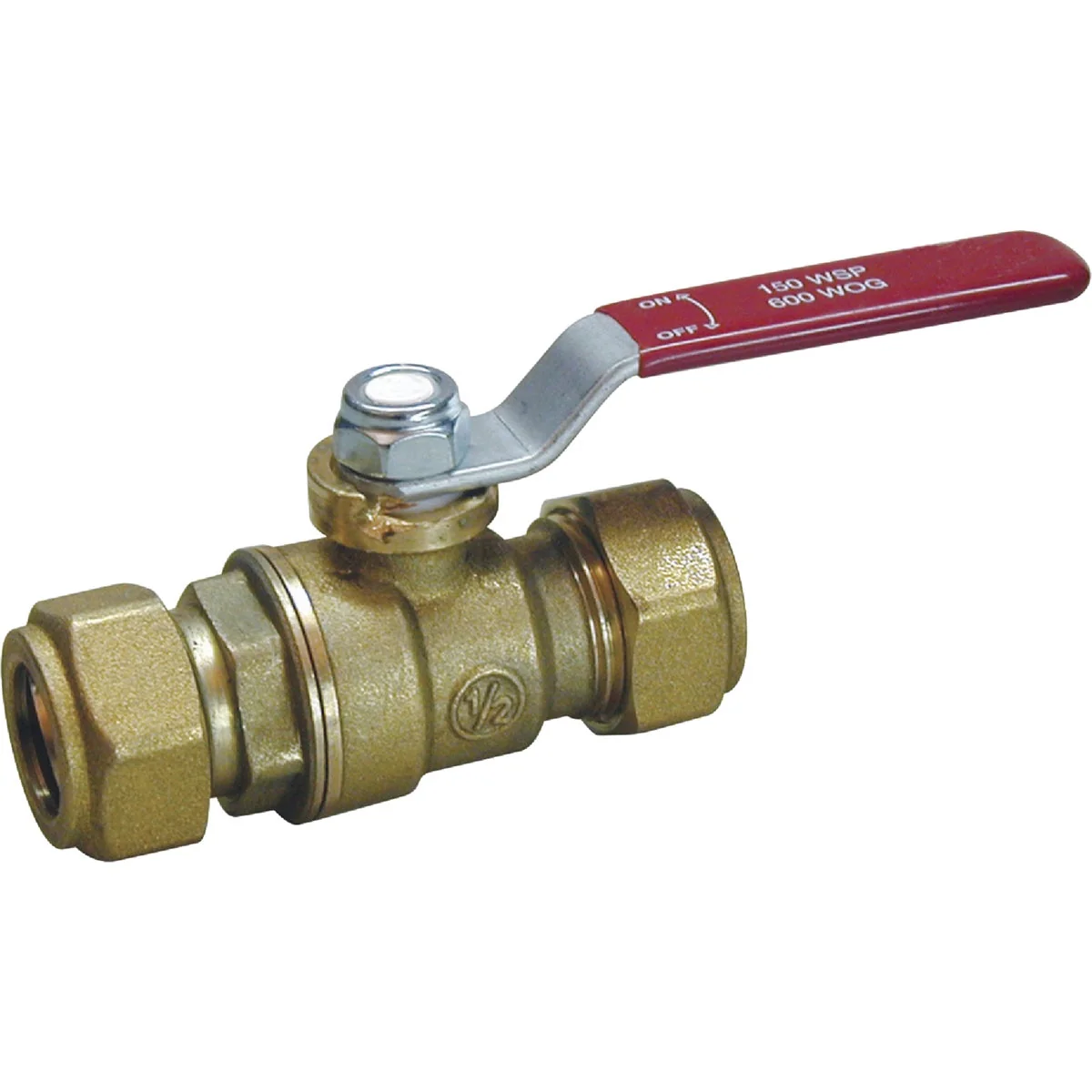Fine Crafted ProLine 1 2 In. C Forged Brass Compression Ball Valve Convenient