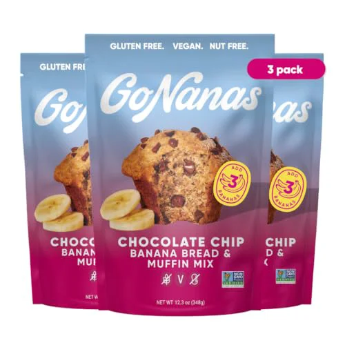 Exclusive Chocolate Chip Banana Bread Muffin Mix 39.9 Ounce Smooth