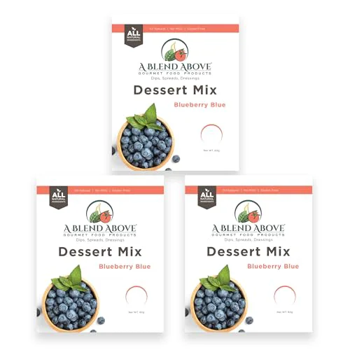 Verified A Blend Above Blueberry Blue No Bake Dessert Mix 3 Count Superior