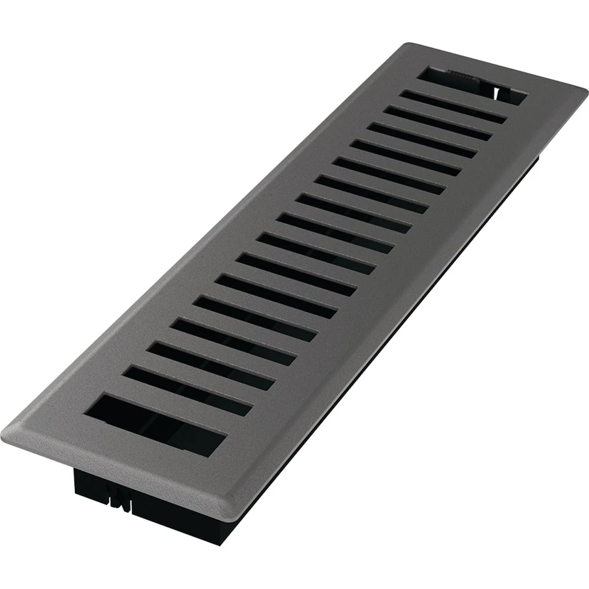World-Class Imperial Montezuma 2-1 4 In. x 12 In. Gray Granite Steel Floor Register Specialty