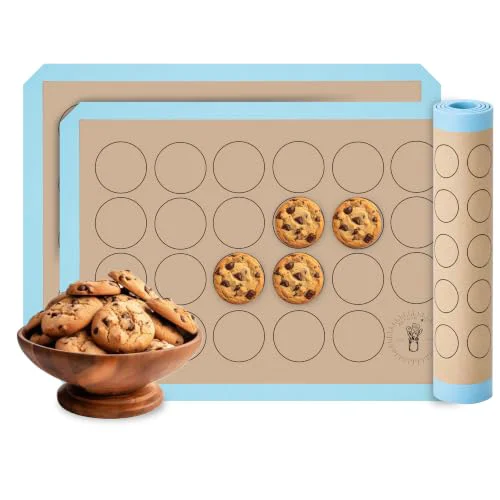Healthy Macaron Baking Mat Silicone Non Stick 2 Count Specialty