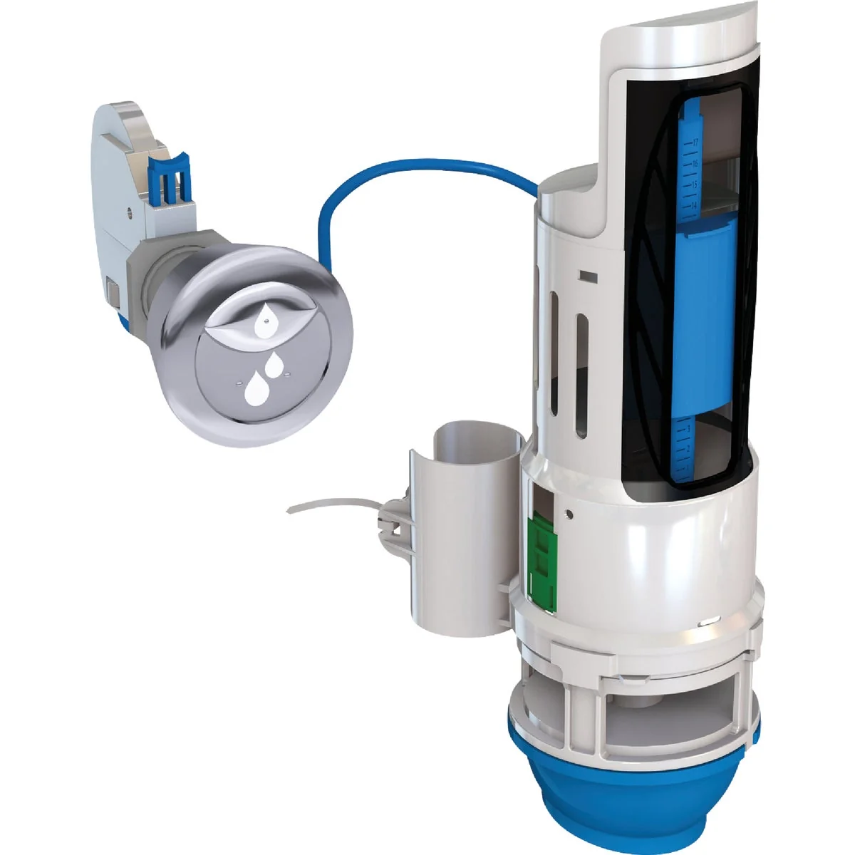 Sophisticated Danco HydroRight Dual Flush Valve and Push Button Handle Exceptional