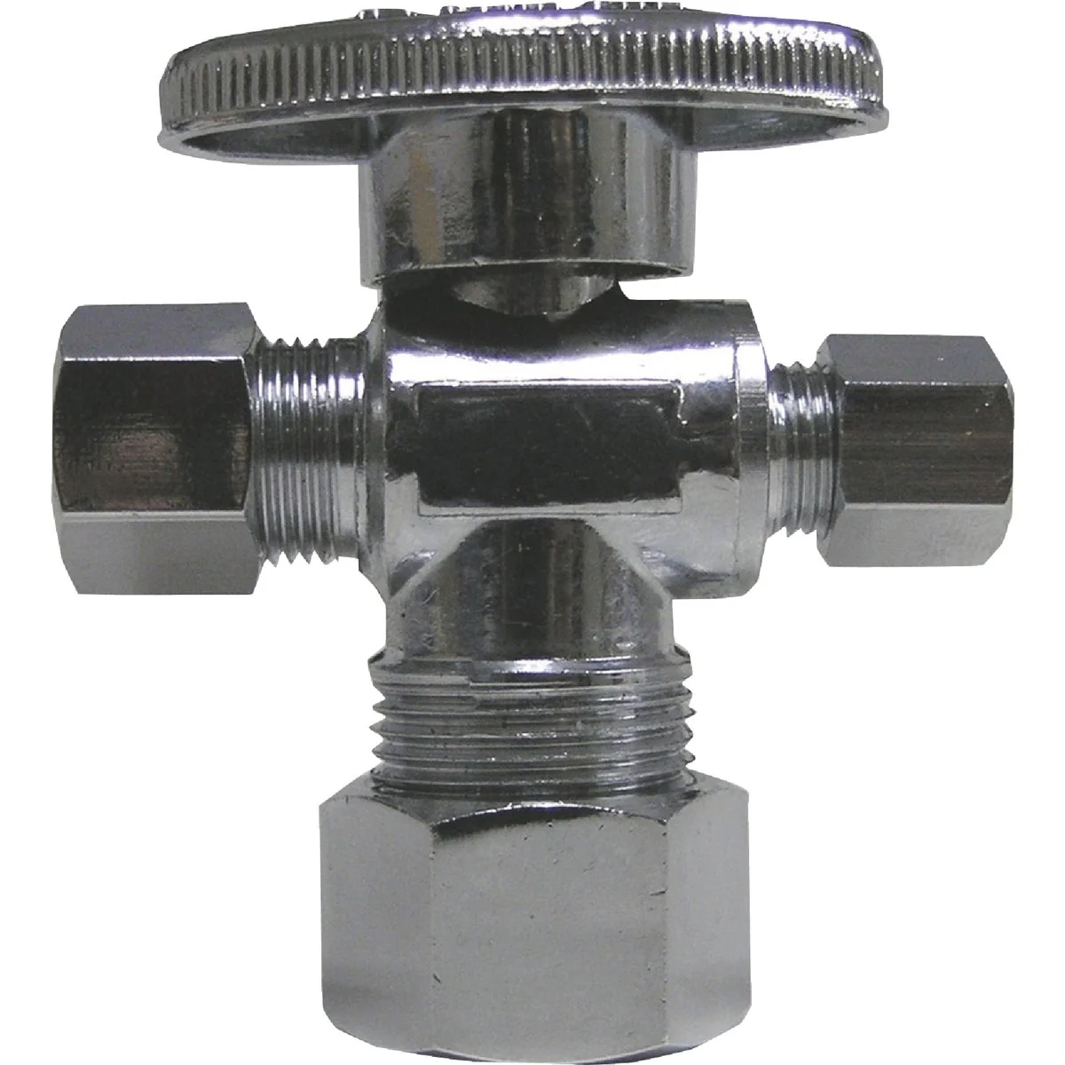 Fine ProLine 5 8 In. OD x 3 8 In. OD x 3 8 In. OD Brass Cross Valve Natural