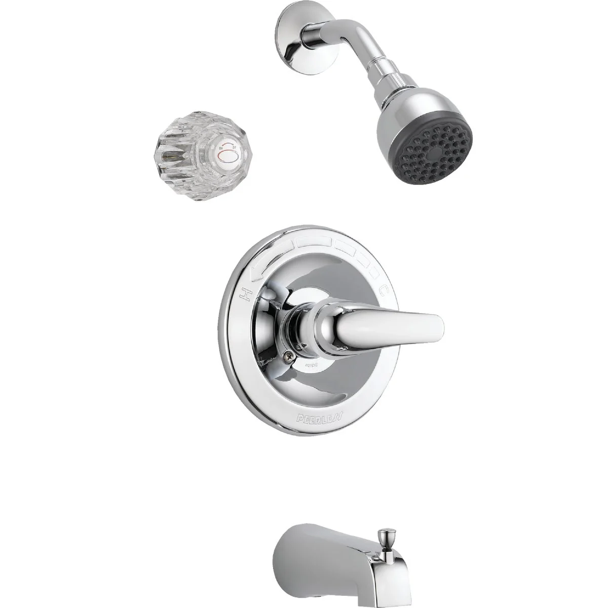 High-Quality Peerless Chrome 1-Handle Lever Tub and Shower Faucet Fast