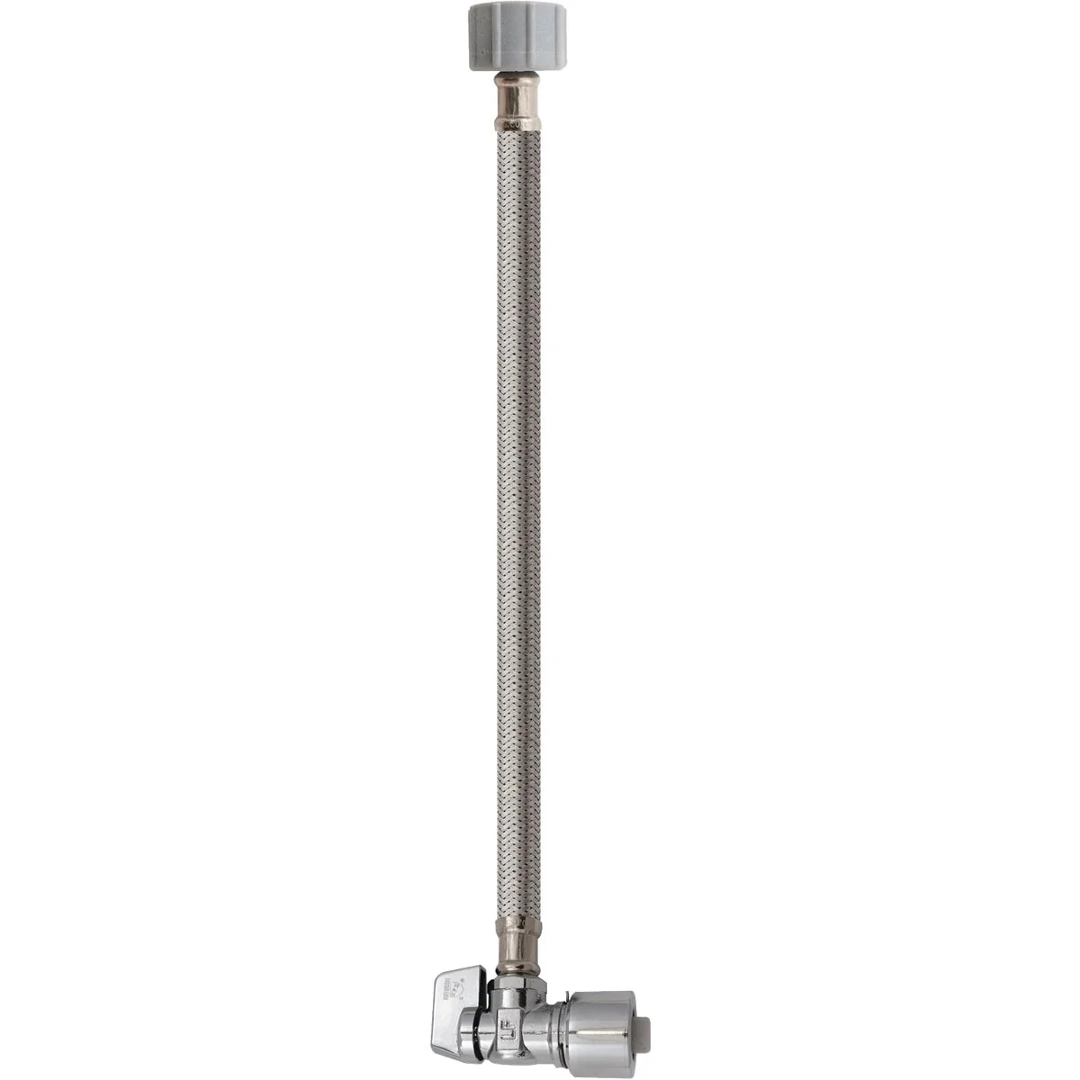 Consistent Keeney 5 8 In. x 20 In. Stainless Steel Quick Lock Toilet Supply Tube with Angled Quarter Turn Valve Classic