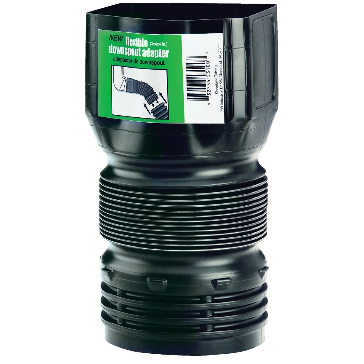 Outstanding Amerimax Flexible 3 In. X 4 In. X 4 In. Downspout Adapter Premium
