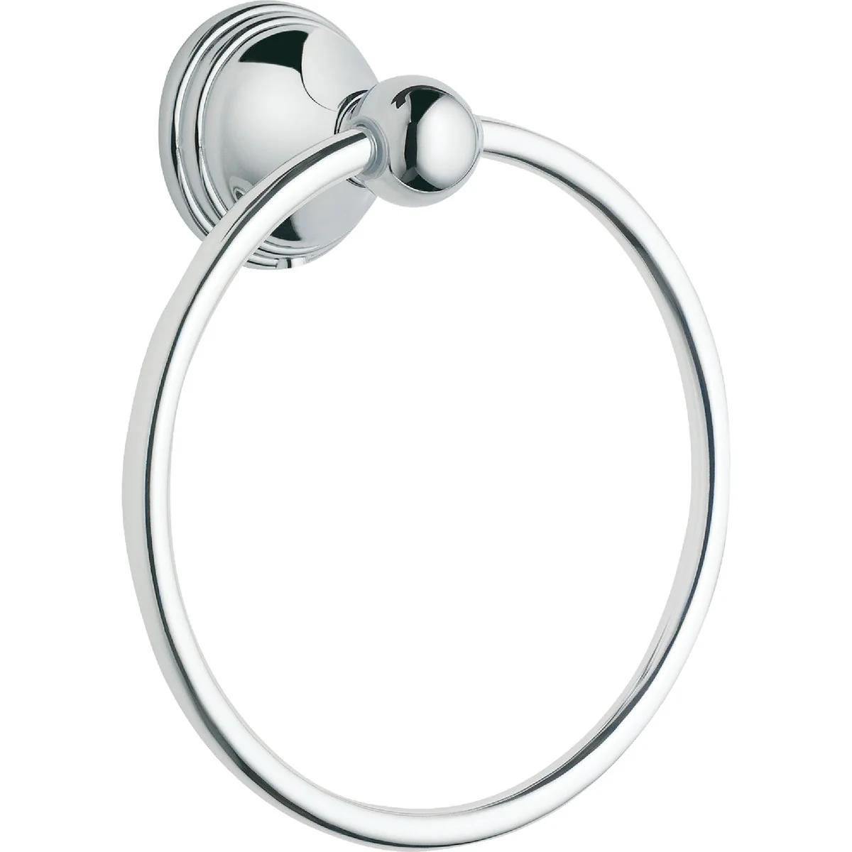 Organic Moen Chrome 6.25 In. Towel Ring Luxury