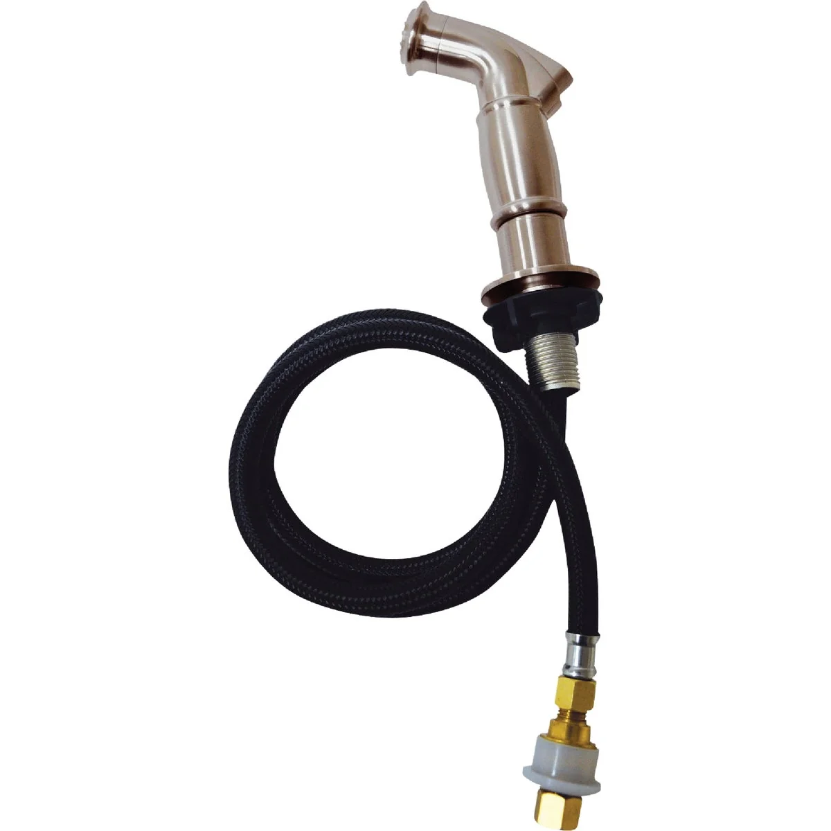 Breathable Danco 48 In. Brushed Nickel Side Sprayer Hose Minimalist