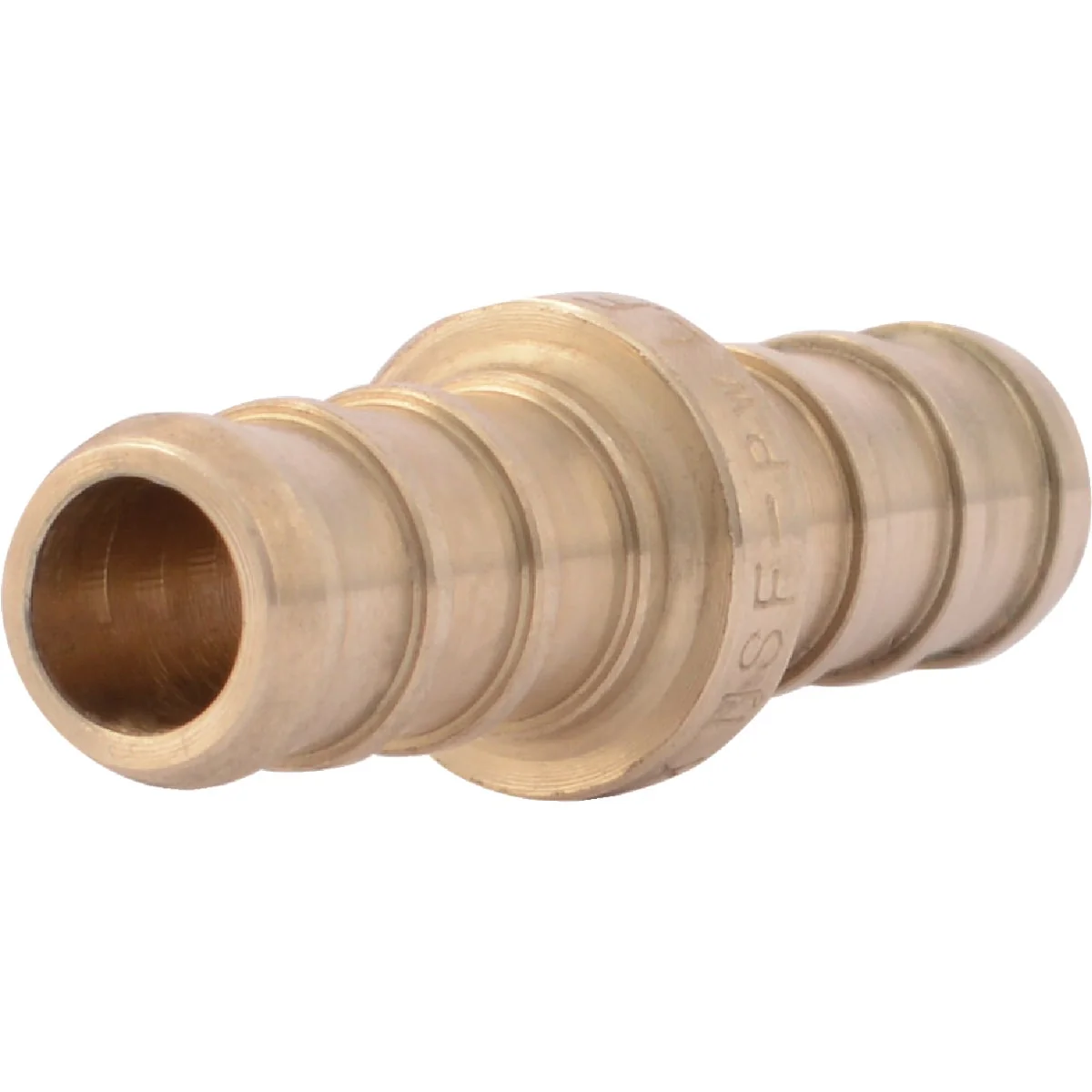 Optimized SharkBite Lead- Insert 3 8 In. Barb x 3 8 In. Barb Brass PEX Coupling Authentic