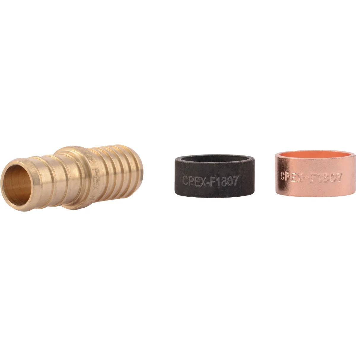 Innovative SharkBite Crimp Transition Low Lead 1 2 In. Polybutylene Brass PEX Coupling Easy-to-Use