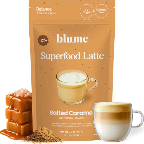 Luxury Salted Caramel Superfood Latte 3.5 Ounce High-Quality