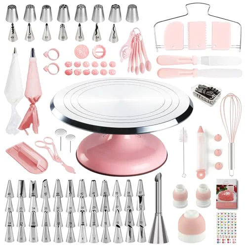 Superior Aluminum Cake Decorating Kit 138 Count Clean