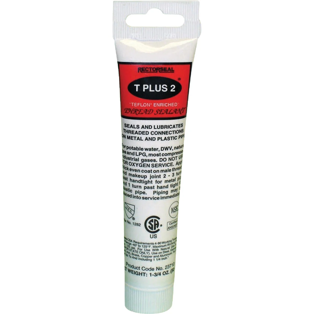 Smart Rectorseal T Plus 1-3 4 Fl. Oz. White Pipe Thread Sealant with PTFE Premium