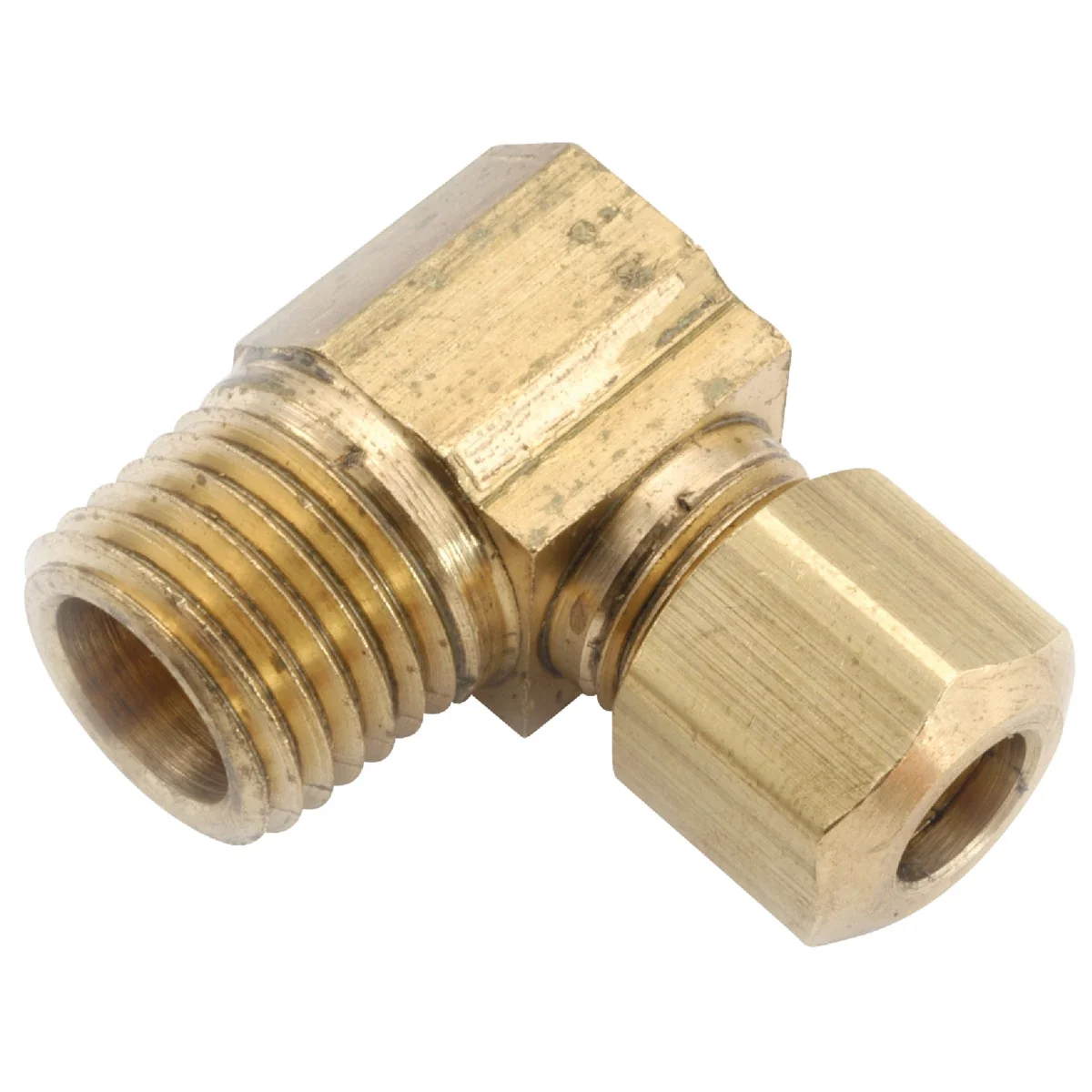 Effective Anderson Metals 3 16 In. x 1 8 In. Male 90 Deg. Compression Brass Elbow 1 4 Bend Minimalist