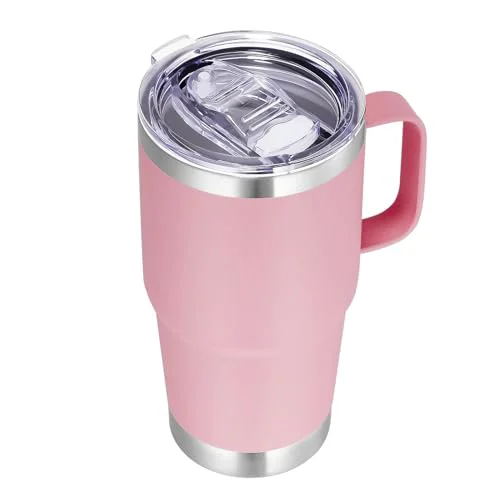 Environmentally Friendly 20 oz Tumbler with Handle Insulated Travel Coffee Mug High-End
