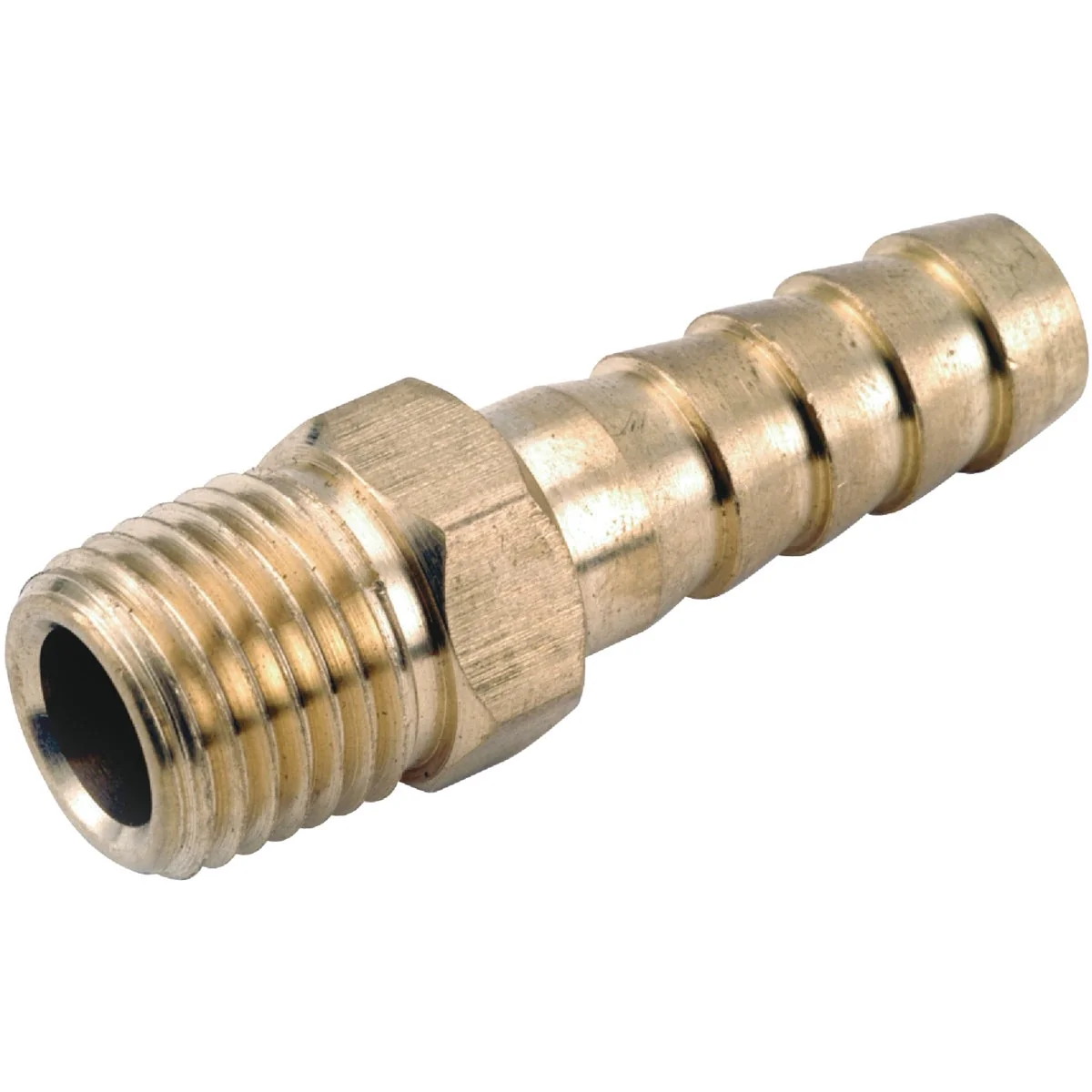 Practical Anderson Metals 1 4 In. ID x 3 8 In. MPT Brass Hose Barb Original