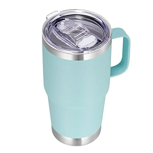 User-Friendly 20 oz Tumbler with Handle Insulated Travel Coffee Mug Verified