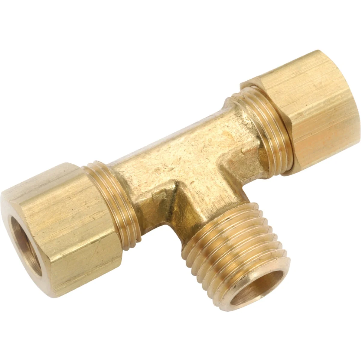 Fashionable Anderson Metals 3 8 In. C x 3 8 In. MPT Compression Brass Tee Breathable