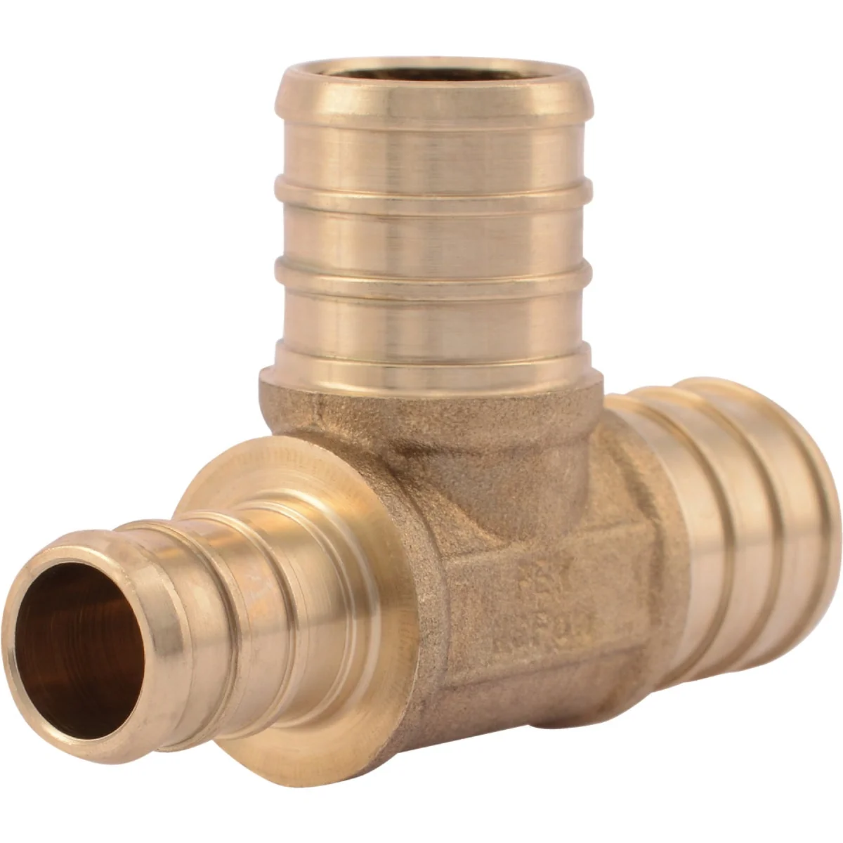 Minimalist SharkBite 3 4 In. x 1 2 In. x 3 4 In. Barb Reducing Brass PEX Tee Effective